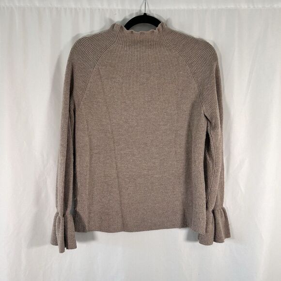 Banana Republic Wool Cashmere Blend Sweater Women's Small Brown Knit Bell Sleeve - Picture 8 of 8